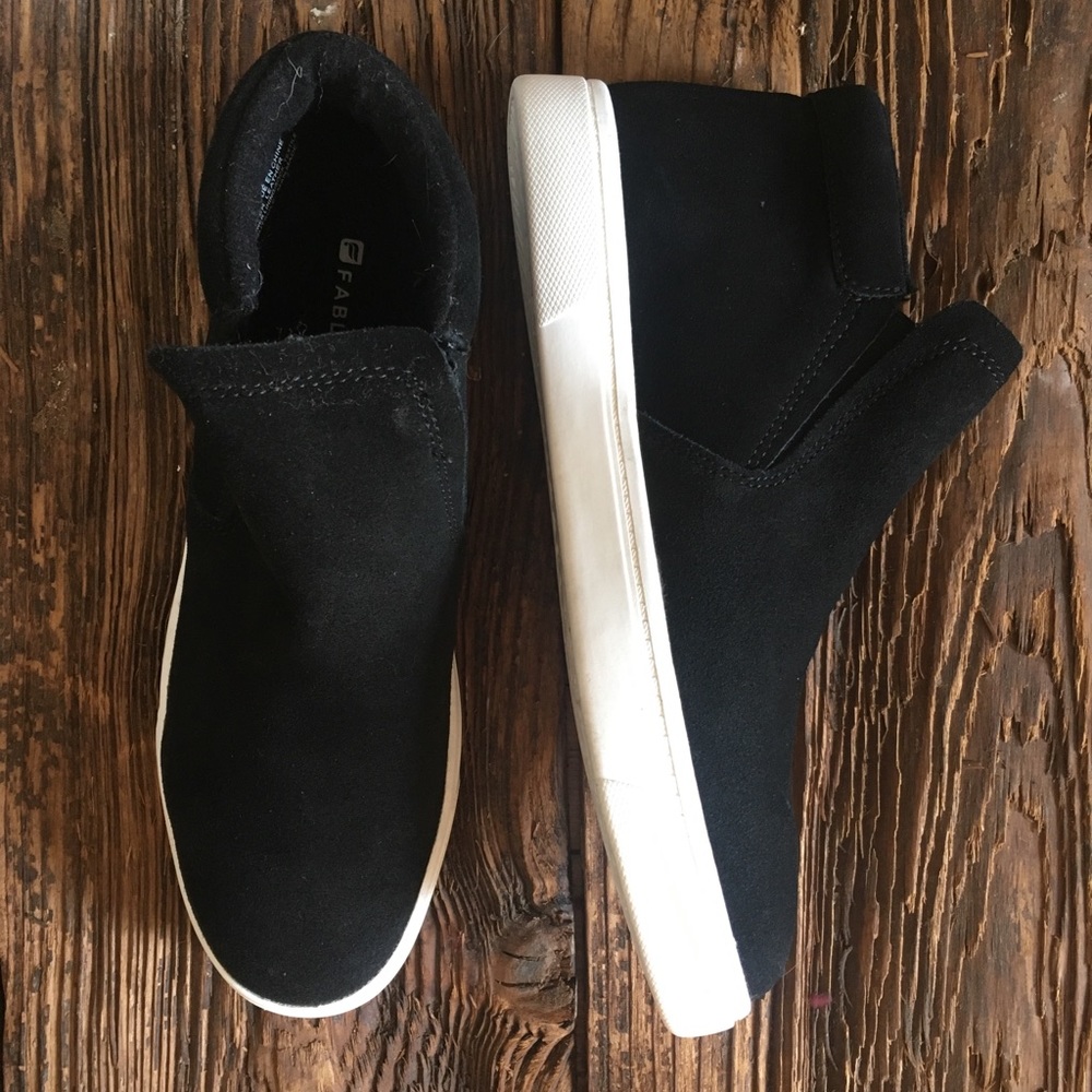 Black suede high tops-fabletics